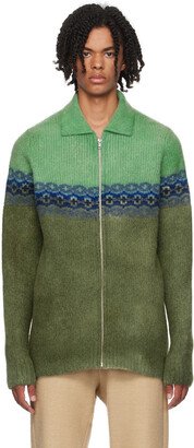 RANRA Green Vima Cardigan