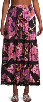 Aurum Floral Maxi Skirt