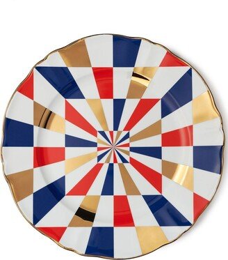 2 Piece Printed Round Platter Set