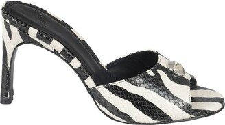 Zebra Printed Mules