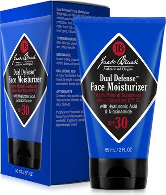 Dual Defense Face Moisturizer 100% Mineral Sunscreen Spf 30, 2 oz.