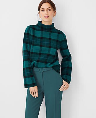 Plaid Jacquard Sweater