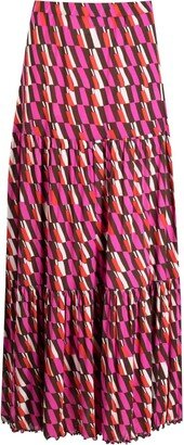 Austria printed maxi skirt