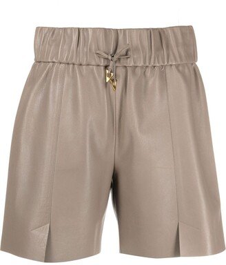 Drawstring-Fastening Waistband Shorts