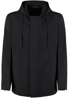 Zip-Up Hooded Coat-AB