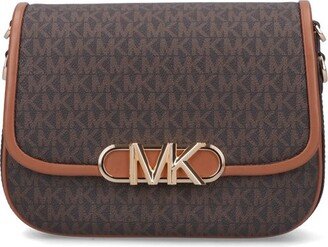 Parker Monogram Logo-Patch Shoulder Bag