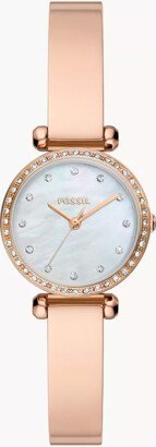 Fossil Outlet Tillie Mini Three-Hand Rose Gold-Tone Stainless Steel Watch