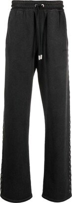 Eyelet-Embellished Track Pants