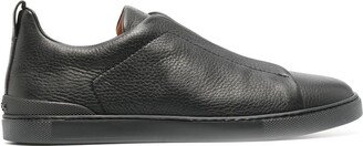 Panelled Leather Slip-On Sneakers