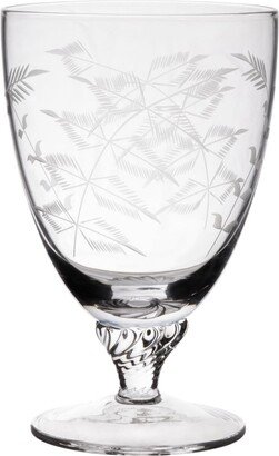 The Vintage List Six Hand-Engraved Crystal Bistro Wine Glasses With Fern Design