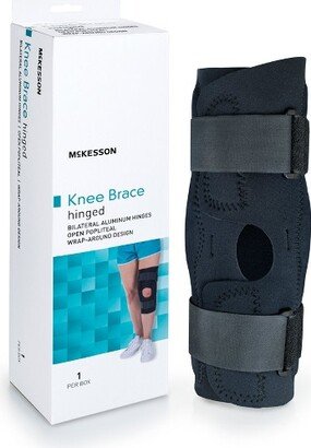 McKesson Hinged Knee Brace, Side Stabilizers, Open Patella, Medium, 1 Count