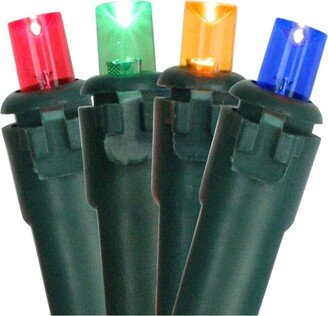 Northlight Set of 100 Multi Color Led Wide Angle Christmas Lights - Green Wire