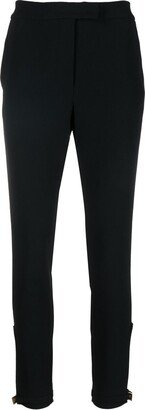 Buckled-Ankle Slim-Fit Trousers