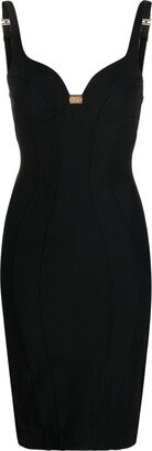 Logo-Embellished Stretch-Crêpe Minidress