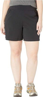 Plus Size Anytime Casual Shorts (Black) Women's Shorts