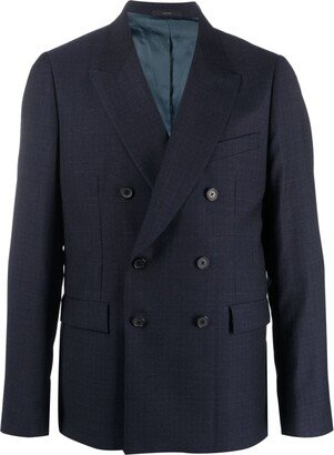 Double-Breasted Wool Blazer-AJ