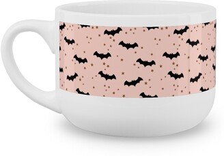 Mugs: Twinkle Bats - Pink Latte Mug, White, 25Oz, Pink
