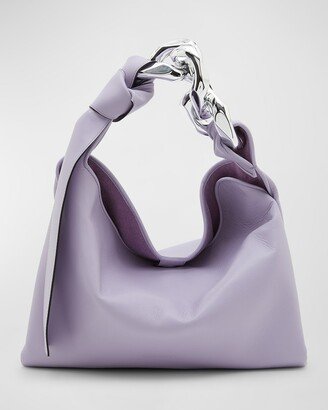 Small Chain Leather Hobo Bag-AA