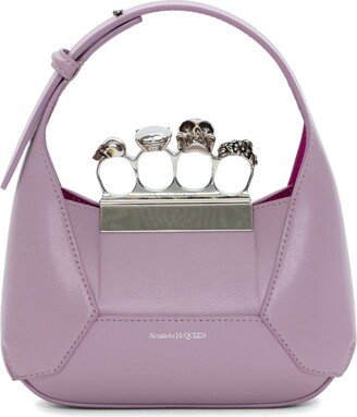 Jewelled Hobo leather mini bag-AB