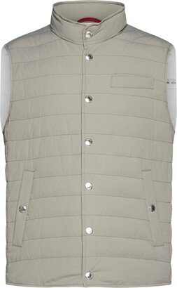 Buttoned Padded Gilet