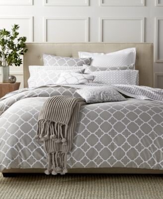 Damask Designs Geometric Dove Comforter Sets Created For Macys