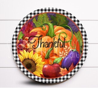 Wreath Sign, Thankful Fall Pumpkin Sugar Pepper Designs, Sign For, Door Decor