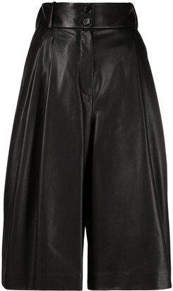 Pleated High-Waisted Culottes