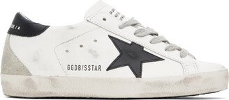 SSENSE Exclusive White & Black Super-Star Classic Sneakers