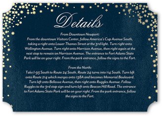 Enclosure Cards: Elegant Sky Wedding Enclosure Card, Blue, Pearl Shimmer Cardstock, Ticket