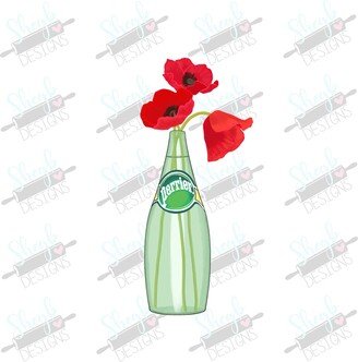 Poppies in Perrier Cookie Cutter