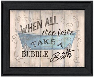 Bathroom Humor by Debbie DeWitt, Ready to hang Framed Print, Black Frame, 19