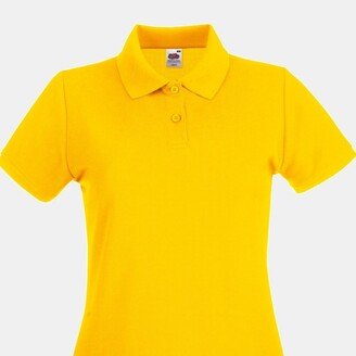Ladies Lady-Fit Premium Short Sleeve Polo Shirt (Sunflower)