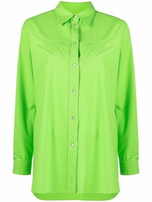 Long-Sleeve Snap-Button Shirt