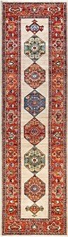 Serapi M1973 Runner Area Rug, 2'9 x 9'9