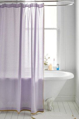 Olsen Contrast Edge Shower Curtain