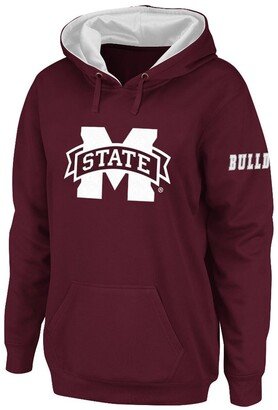 Stadium Athletic Women's Maroon Mississippi State Bulldogs Big Logo Pullover Hoodie