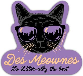 Des Meownes Litter-Ally The Best Sticker/Magnet