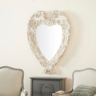 Studio 350 White Resin Farmhouse Wall Mirror 44 x 32 x 4 - 32 x 4 x 44