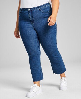 And Now This Trendy Plus Size Andres Cropped Flare Jeans