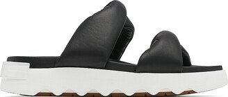 Twist Leather Slides