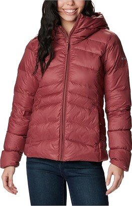 Autumn Park Down Hooded Jacket (Beetroot) Women's Clothing