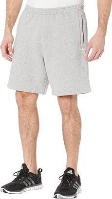 Big Tall Trefoil Essentials Shorts (Medium Grey Heather) Men's Clothing