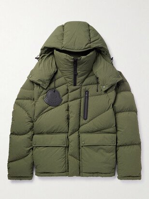 Pharrell Williams Logo-Appliquéd Quilted Shell Hooded Down Jacket