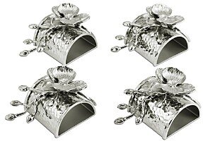 White Orchid Napkin Rings