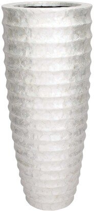 Peyton Lane White Polystone Coastal Vase