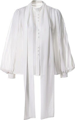 Aggi Linda Muslin White Blouse