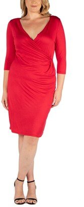 24seven Comfort Apparel Women's Plus Size Dress