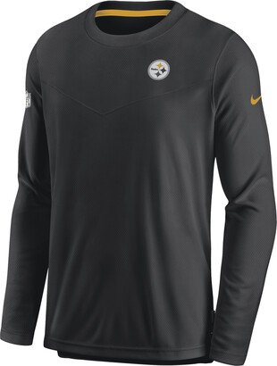 Men's Dri-FIT Lockup (NFL Pittsburgh Steelers) Long-Sleeve Top in Black