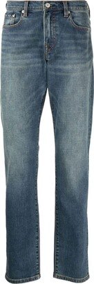 Tapered Antique-Washed Jeans