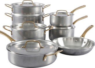 Martha Stewart Collection Martha Stewart 12-Pc. Stainless Steel Cookware Set